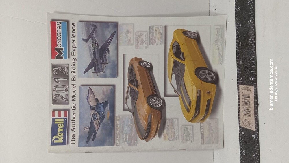 Revell 2012 Magazine Promo Monogram Model-Building Catalog Multicolor US